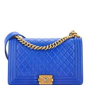 Chanel New Medium Boy Flap Bag Quilted Calfskin